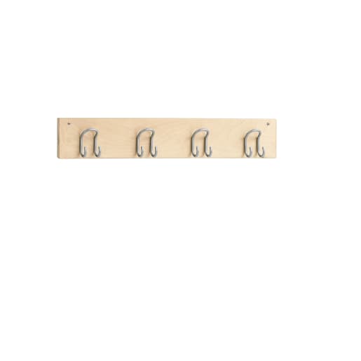 WEHRFRITZ Hakenleiste YUNA, 4 Haken, B 80 cm | ab 0+ | Kleiderständer, Garderoben, Haken und Zubehör | Für Krippe & Kindergarten, Schule & Hort