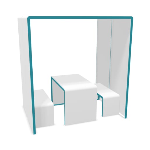 WEHRFRITZ set.upp-Cube, breit, inkl. Tisch und Bänke