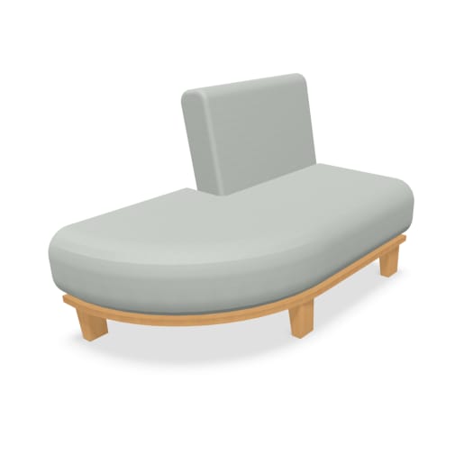WEHRFRITZ Viertelkreisabschluss Chillax, links, B 130 x H 81 x T 72 cm | ab 6+ Jahre | Sofas | Für Krippe & Kindergarten, Schule & Hort, Therapie & 