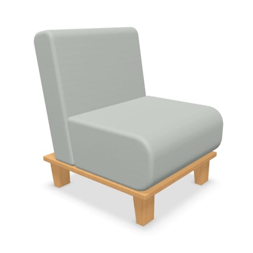 WEHRFRITZ 1-Sitzer Chillax, Kunstlederbezug | ab 6+ Jahre | Sofas | Für Krippe & Kindergarten, Schule & Hort, Therapie & Pflege