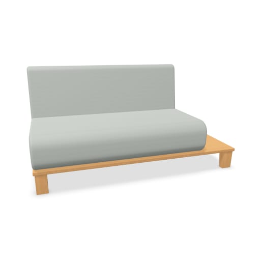 WEHRFRITZ 2-Sitzer Chillax, mit Ablage rechts, Kunstlederbezug | ab 6+ Jahre | Sofas | Für Krippe & Kindergarten, Schule & Hort, Therapie & Pflege