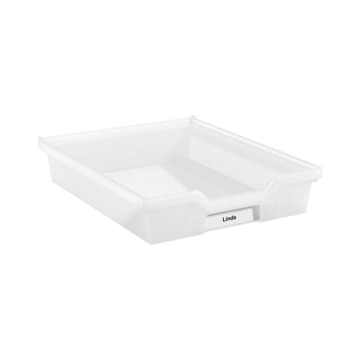 Gratnells Gratnells Eigentumsbox mit Auszugsstopp, H 7,5 cm, transparent | ab 0+ | Zubehör Schränke und Regale | Für Krippe & Kindergarten, Schule & 