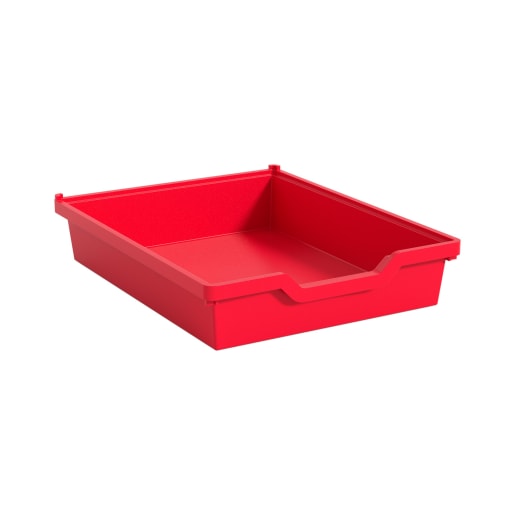 Gratnells Gratnells Materialbox mit Auszugsstopp, H 7,5 cm, tomatenrot | ab 0+ | Wannen und Becken | Für Krippe & Kindergarten, Schule & Hort, 