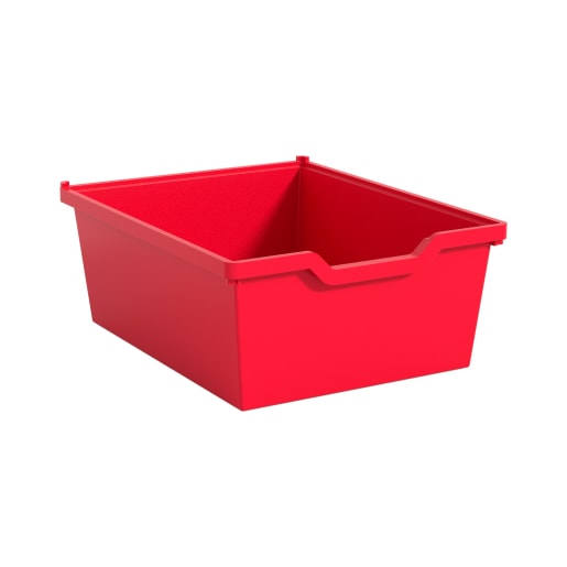 Gratnells Gratnells Materialbox mit Auszugsstopp, H 15 cm, rot | ab 3+ Jahre | Wannen und Becken | Für Krippe & Kindergarten, Schule & Hort, Therapie 