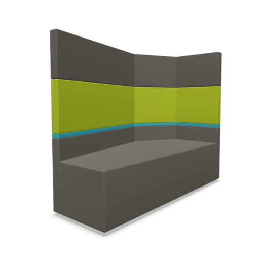 WEHRFRITZ Sofa set.upp Fünfeck hohe Rückenlehne mit Lehne rechts, Kunstleder, div. Farben