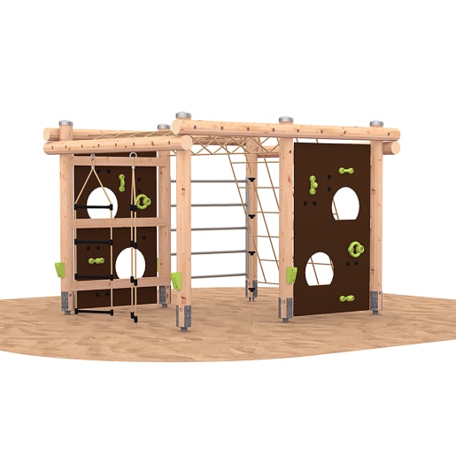 WEHRFRITZ 360° Kletteranlage | ab 3+ Jahre | Klettern und Hangeln (fest installiert) | Für Krippe & Kindergarten, Schule & Hort, Therapie & Pflege