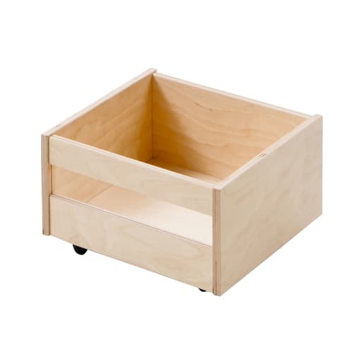 WEHRFRITZ Rollkiste aus Holz, 39x25x45cm | ab 18+ Monate | Podeste, Podestkombinationen, Bühnen und Zubehör | Für Krippe & Kindergarten, Schule & Hort