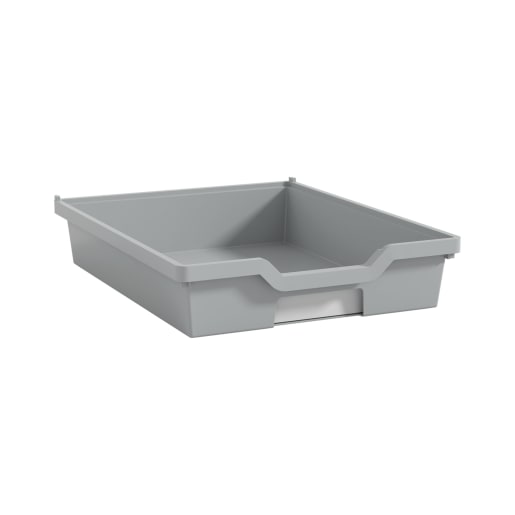 Gratnells Gratnells Eigentumsbox mit Auszugsstopp, H 7,5 cm, silbergrau | ab 0+ | Zubehör Schränke und Regale | Für Krippe & Kindergarten, Schule & 