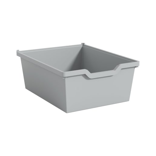 Gratnells Gratnells Materialbox mit Auszugsstopp, H 15 cm, silbergrau