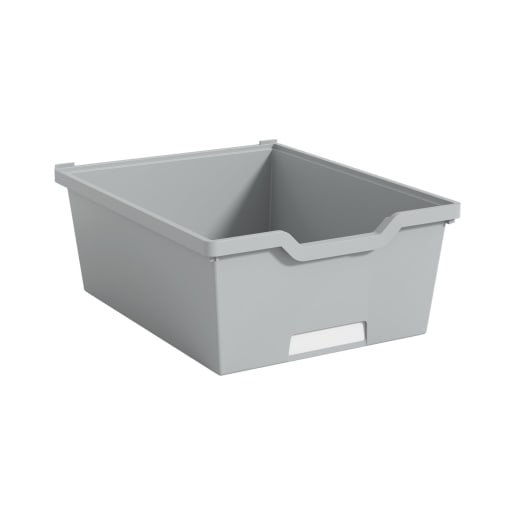 Gratnells Gratnells Eigentumsbox mit Auszugsstopp, H 15 cm, silbergrau | ab 0+ | Wannen und Becken | Für Krippe & Kindergarten, Schule & Hort, 