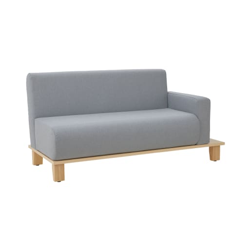 WEHRFRITZ 2-Sitzer Chillax, mit Ablage und Armteil rechts, Kunstlederbezug | ab 6+ Jahre | Sofas | Für Krippe & Kindergarten, Schule & Hort, Therapie 