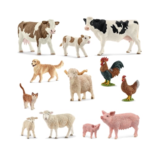 Schleich Schleich Bauernhoftiere-Set, 12-teilig
