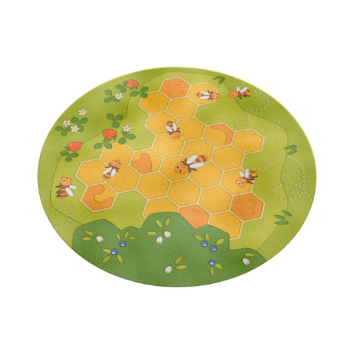 WEHRFRITZ Teppich Bienen, rund Ø 2,50 m | ab 0+ | Teppiche und Fußmatten | Für Krippe & Kindergarten, Schule & Hort, Therapie & Pflege