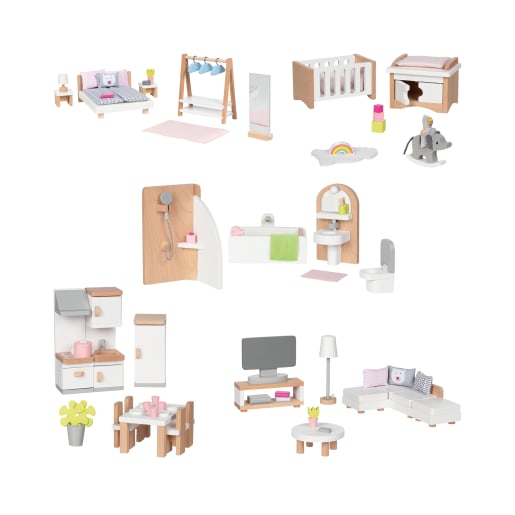Goki goki Puppenhaus Möbelset