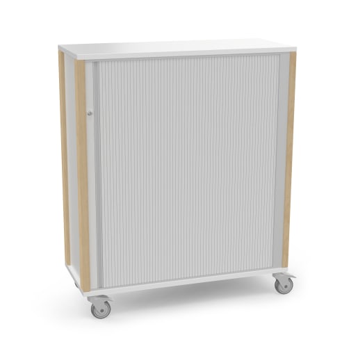WEHRFRITZ Portfolioschrank Linus mit Querrollladen,B 110,4 x H131,8 x T 45,5 cm mit Rollen | ab 0+ | Hochschränke und mittelhohe Schränke | Für Krippe
