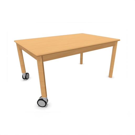 WEHRFRITZ Kita-Tisch Forma, Rechteck, 120x80, Rollenmix