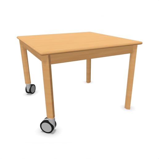 WEHRFRITZ Kita-Tisch Forma, Quadrat, 80x80, Rollenmix
