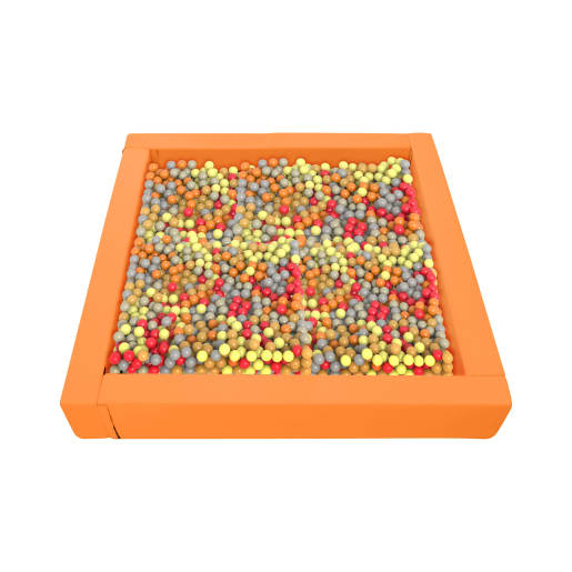 WEHRFRITZ Bällebad quadratisch, L 140 x B 140 x H 30 cm | ab 18+ Monate | Ballbäder, Kuschelecken und Zubehör | Für Bewegungskoordination, Kraft (