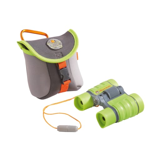 HABA Terra Kids Fernglas mit Tasche, Natur erforschen, Kinderspielzeug Outdoor, MINT-Fähigkeiten ausbauen, Naturwissenschaften, Kids+ 6-8Jahre, 