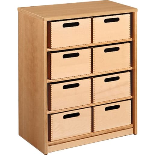WEHRFRITZ Schrank Forminant, Dekor, 8 Materialkästen, B65 x H83,6 x T39,4 cm