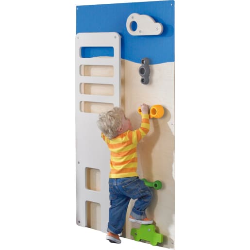 WEHRFRITZ Krippenkletterwand Hochhaus | ab 18+ Monate | Klettern und Hangeln (fest installiert) | Für Krippe & Kindergarten