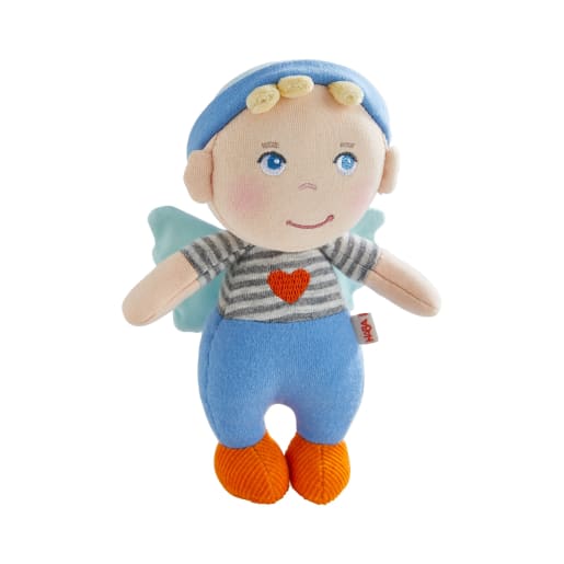 HABA Schutzengelpuppe Mats, 15 cm, Stoffpuppe mit Flügel