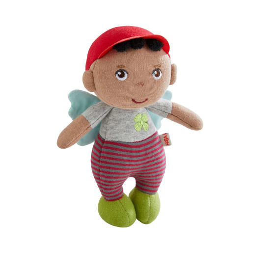 HABA Schutzengelpuppe Oskar, 15 cm, Stoffpuppe mit Flügel | ab 0+ | Puppen, Zubehör und Bekleidung