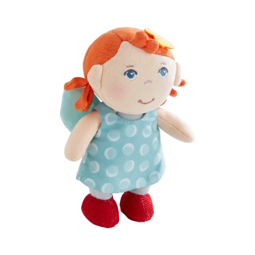 HABA Schutzengelpuppe Emi, 15 cm, Stoffpuppe mit Flügel | ab 0+ | Puppen, Zubehör und Bekleidung