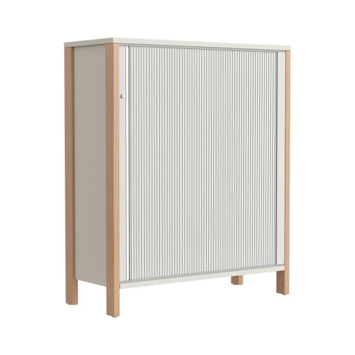 WEHRFRITZ Regalschrank Linus, offen, B 110,4 x 93,4 x 45,5 cm. mit Holzfüßen | ab 0+ | Hochschränke und mittelhohe Schränke | Für Krippe & 