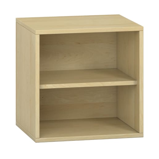 WEHRFRITZ Pureo Regalschrank, offen, Furnier, B50 x H50 x T42 cm | ab 0+ | Aufsatz- und Hängeschränke, Regale