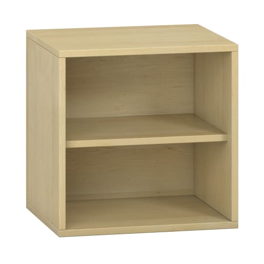 WEHRFRITZ Pureo Hängeschrank, offen, Furnier, B50 x H50 x T42 cm | ab 0+ | Aufsatz- und Hängeschränke, Regale