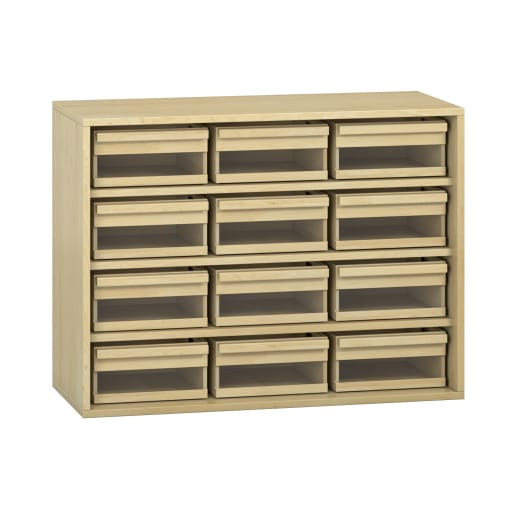 WEHRFRITZ Pureo Materialschrank Acryl, Furnier, B100 x H75 x T42 cm