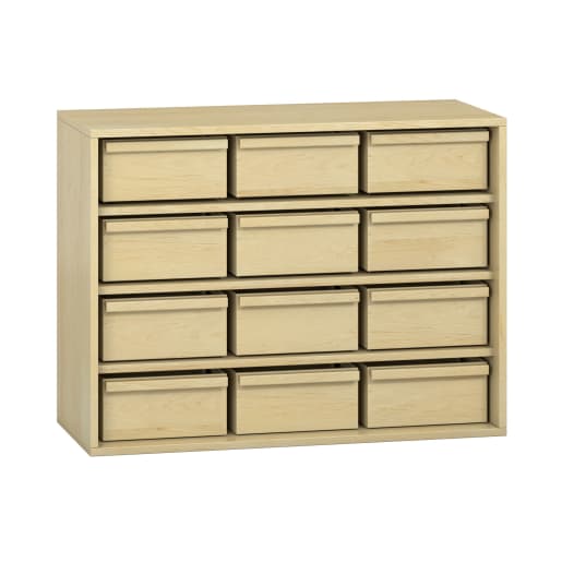 WEHRFRITZ Pureo Materialschrank, Furnier, B100 x H75 x T42 cm