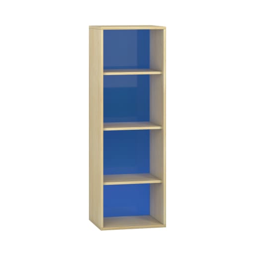 WEHRFRITZ Pureo Regalschrank Acryl, offen, Furnier, B50 x H150 x T42 cm