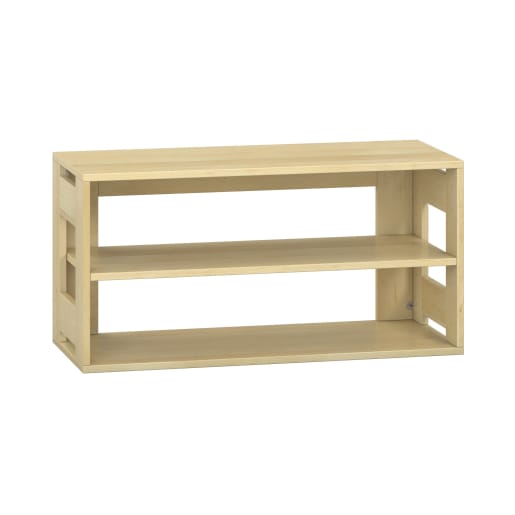 WEHRFRITZ Pureo Regal, offen, Furnier, B100 x H50 x T42 cm | ab 0+ | Hochschränke und mittelhohe Schränke
