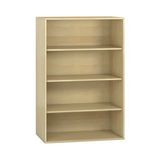 WEHRFRITZ Pureo Regalschrank, offen, Furnier, B100 x H150 x T60 cm | ab 0+ | Hochschränke und mittelhohe Schränke