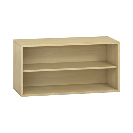 WEHRFRITZ Pureo Regalschrank, offen, Furnier, B100 x H50 x T42 cm | ab 0+ | Unterschränke