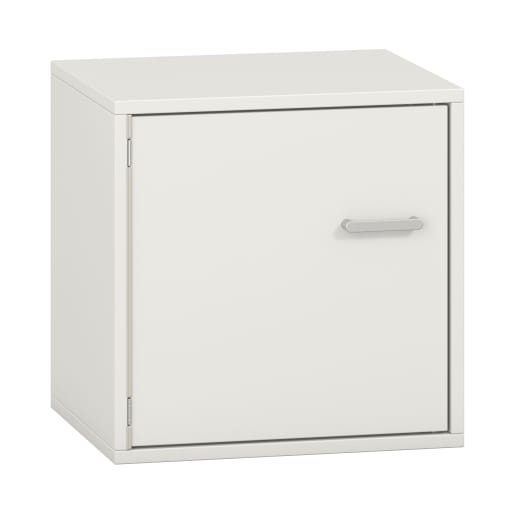 WEHRFRITZ Pureo Schrank mit Tür, links, Dekor B50 x H50 x T42 cm | ab 0+ | Aufsatz- und Hängeschränke, Regale