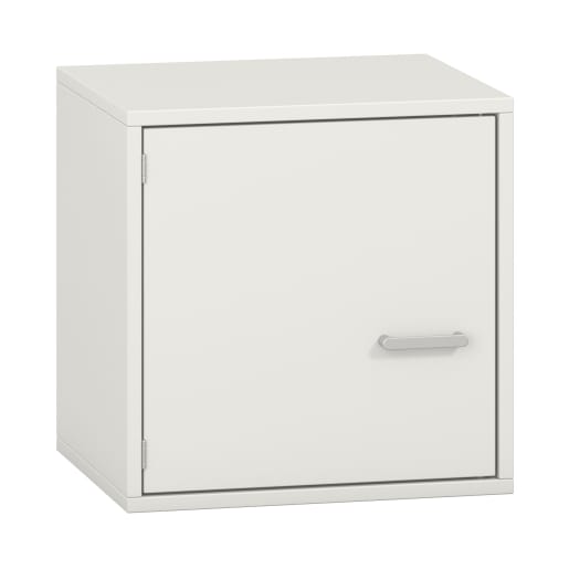 WEHRFRITZ Pureo Hängeschrank mit Tür, links, Dekor B50 x H50 x T42 cm | ab 0+ | Aufsatz- und Hängeschränke, Regale