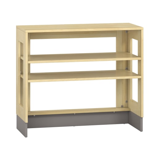 WEHRFRITZ Pureo Regal für Rollkästen, Furnier, B100 x H87,5 x T42 cm