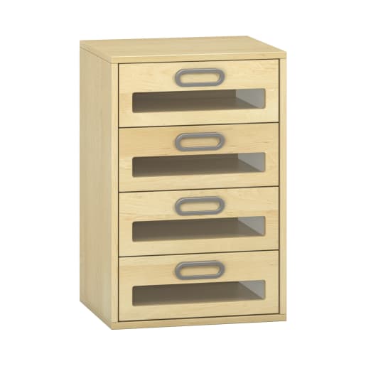 WEHRFRITZ Pureo Schubkastenschrank, Furnier, B50 x H75 x T42 cm