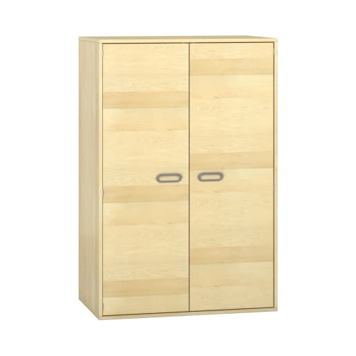 WEHRFRITZ Pureo Materialschrank mit Türen, Furnier, B100 x H150 x T60 cm | ab 0+ | Hochschränke und mittelhohe Schränke