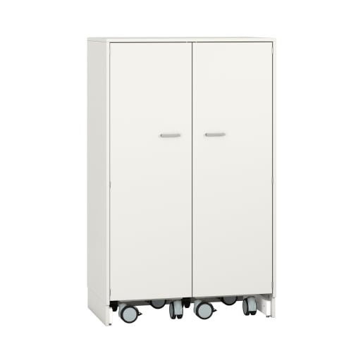 WEHRFRITZ Pureo Materialschrank mit Rollwagen, Dekor B100 x H150 x T60 cm | ab 0+ | Hochschränke und mittelhohe Schränke