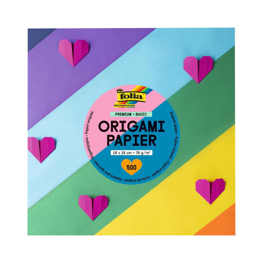 folia Origami-Faltblätter Basic 15x15cm