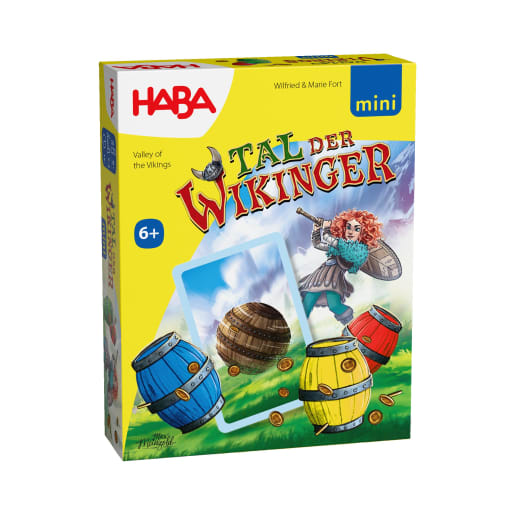 HABA Tal der Wikinger mini, Hochwertiges Holz, geprüfte Qualität, Brettspiel, Klassiker, Familienspiel, Kinderspiel