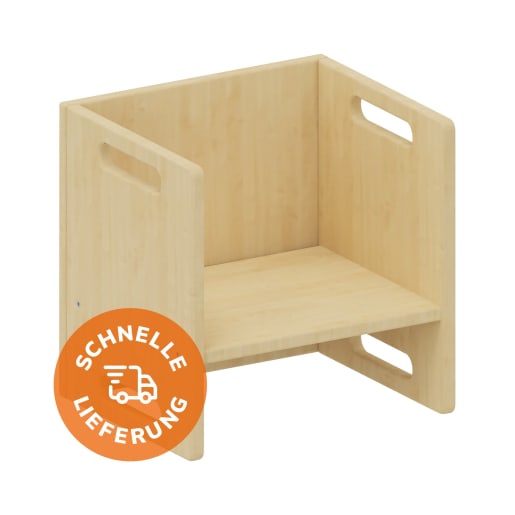 WEHRFRITZ Wendehocker, Sitzh. 21, 26 oder 31 cm | ab 18+ Monate | Hocker | Für Krippe & Kindergarten, Schule & Hort