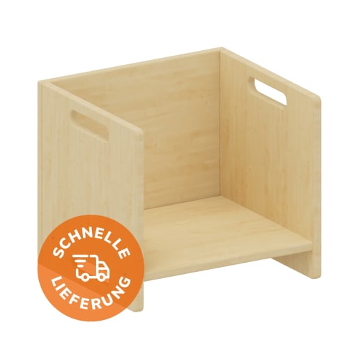 WEHRFRITZ Wendehocker, Sitzhöhe 26-35 cm, Kindergartenhocker Holz, stapelbar, Hochwertiges Holz, geprüfte Qualität