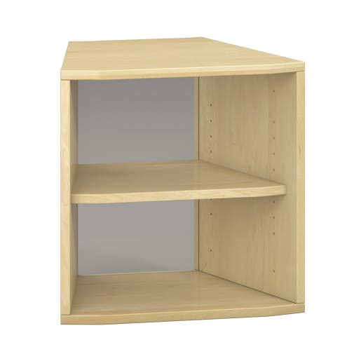 WEHRFRITZ Pureo Regalschrank 30°, offen, Furnier, B49,9 x H50 x T42,7 cm