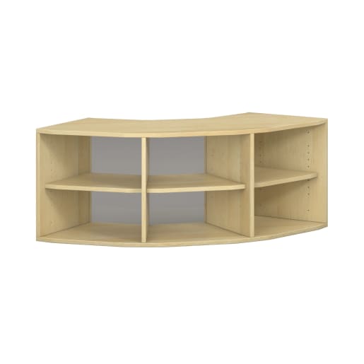 WEHRFRITZ Pureo Regalschrank 90°, offen, Furnier, B136,4 x H50 x T57,1 cm