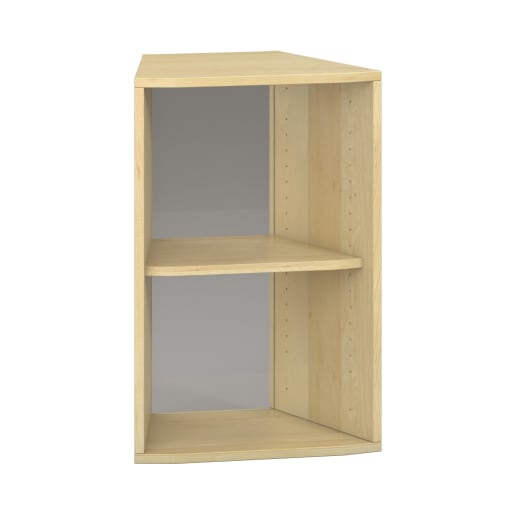 WEHRFRITZ Pureo Regalschrank 30°, offen, Furnier, B49,9 x H75 x T42,7 cm | ab 0+ | Unterschränke